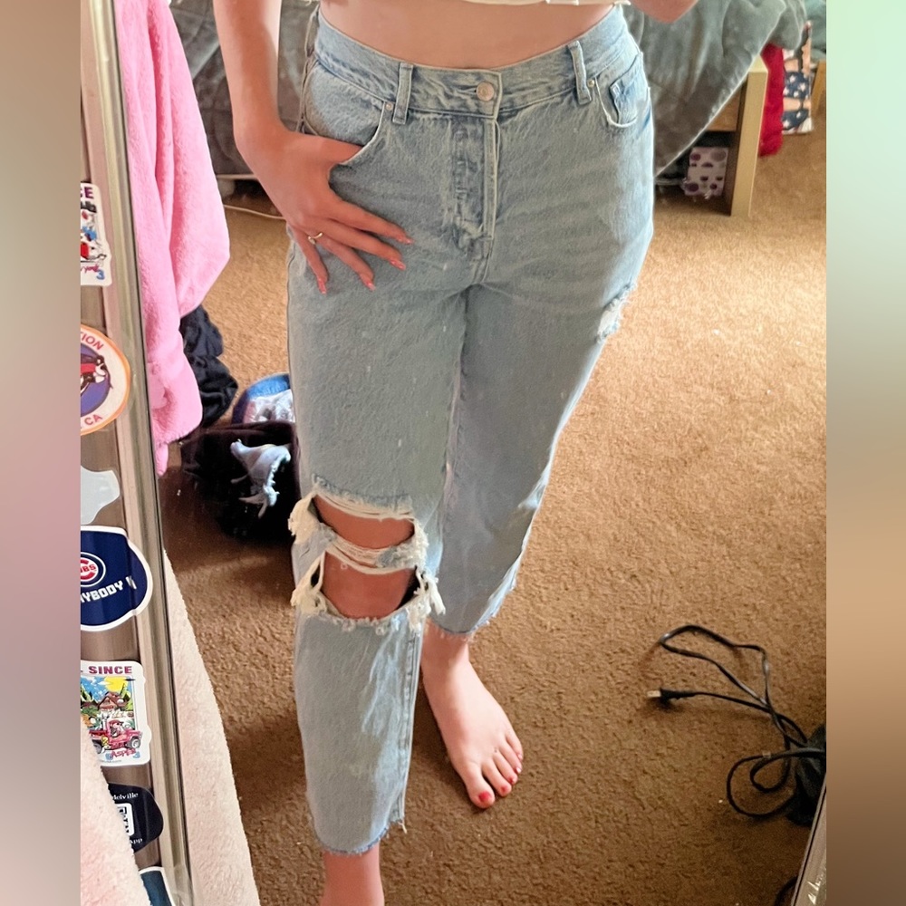 high rise pacsun straight leg jeans